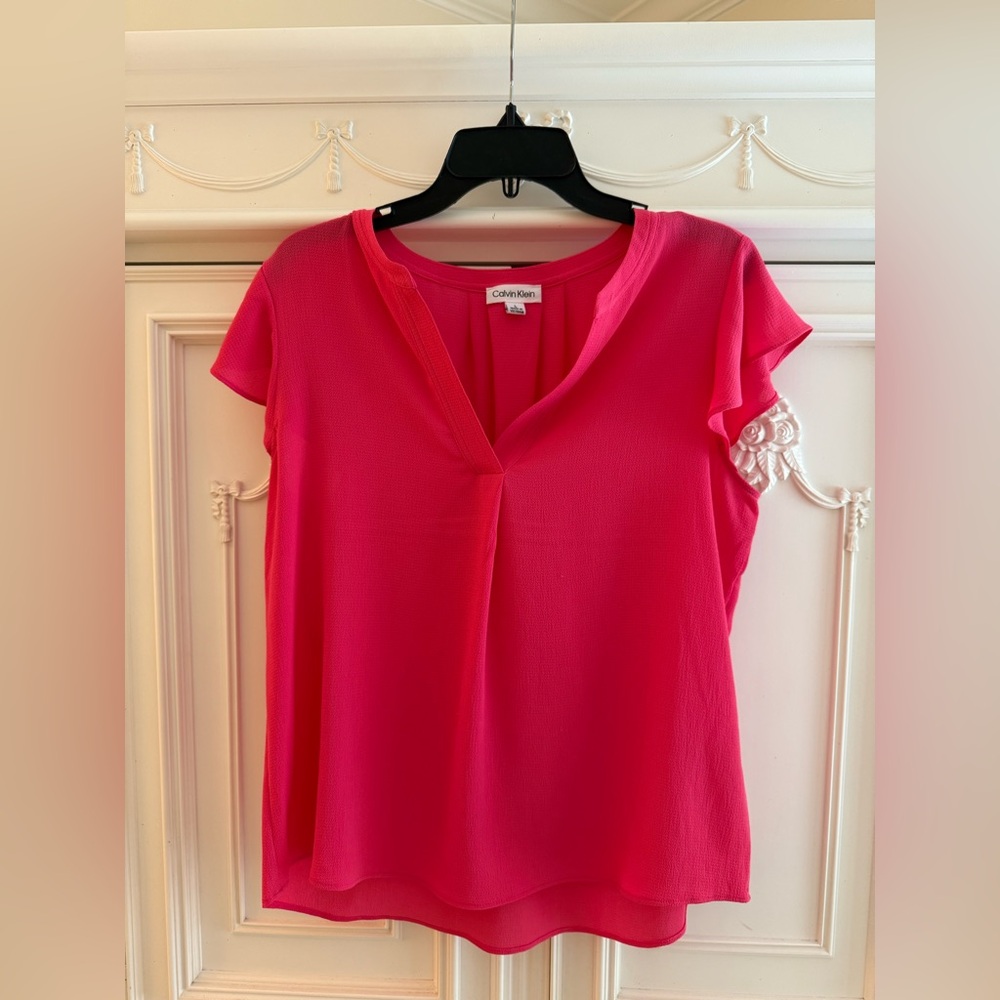 Calvin Klein Pink Relaxed Blouse